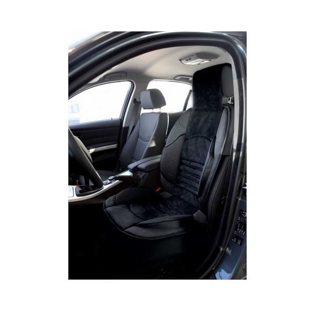 Lot de 2 couvre sièges auto noirs avec renfort de mousse confort QUEBEC