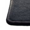 Tapis PEUGEOT 806 - 2 Avants + 1 bloc arriere avec cOffre Noir - Offre LUXE GT: Aiguilleté 750g/m2