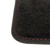 Tapis de voiture Aixam A751 Gris/Rouge. Offre GOLD: Tuft et ganse nubuck (A partir de 77,5€)