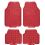 Tapis voiture Pvc Rouge