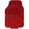 Tapis auto universel 2 avants + 2 arrières Pvc Rouge