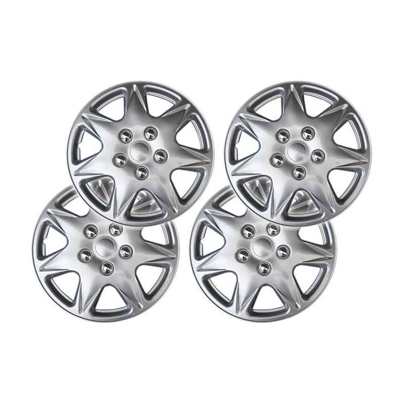 IMDIFA 013/915 Set de 4 Enjoliveurs 13 Pouces Lavezzi, Laques Argent