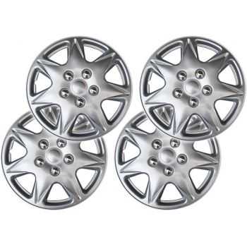 IMDIFA 013/915 Set de 4 Enjoliveurs 13 Pouces Lavezzi, Laques Argent