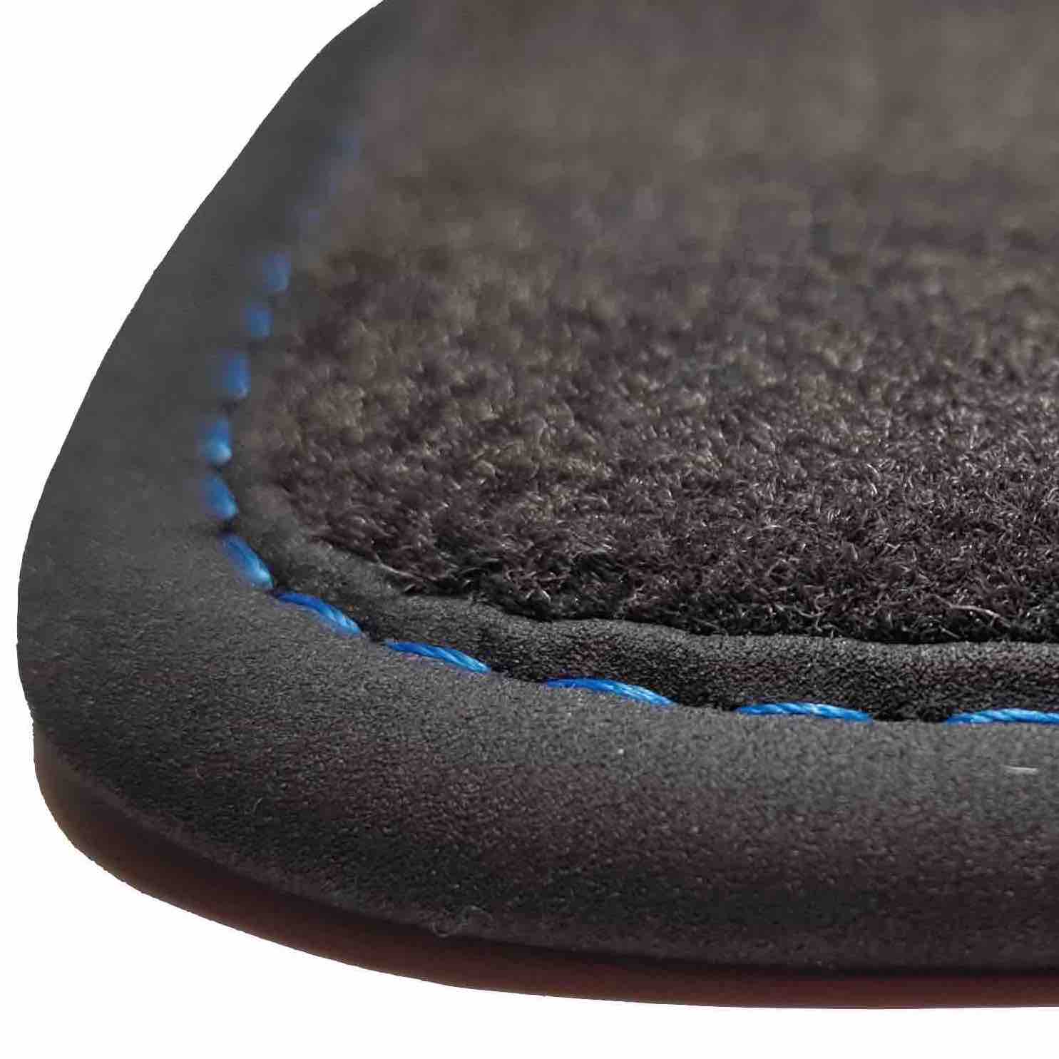 tapis de voiture DB7 d'origine conducteur et coffre Aston Martin prix bas gold moquette noir bordure bleu